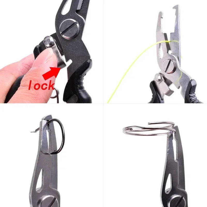 Alicates de Pesca, Tijeras, Co - Fishing Hook Stainless Steel reseña y precio