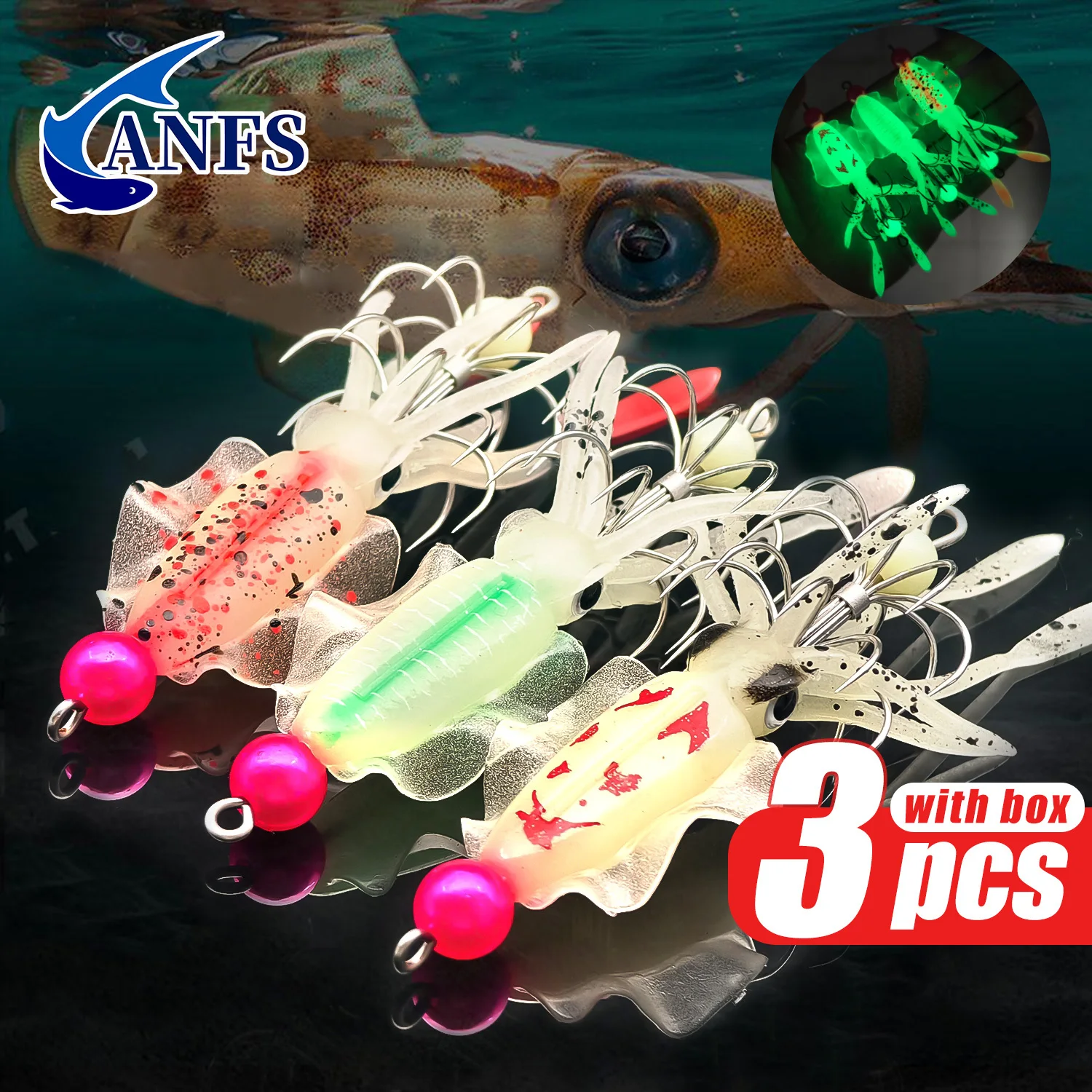 ANFS Juego de anzuelos luminos - Fishing Hook Assortment reseña y precio