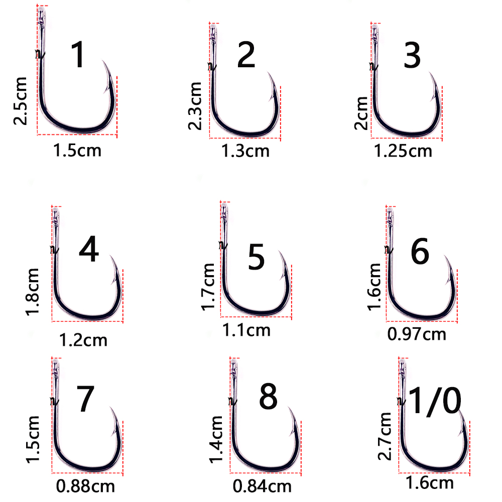 20 unids/lote Iseama 1/0 # -14 - Fishing Hook Assortment reseña y precio
