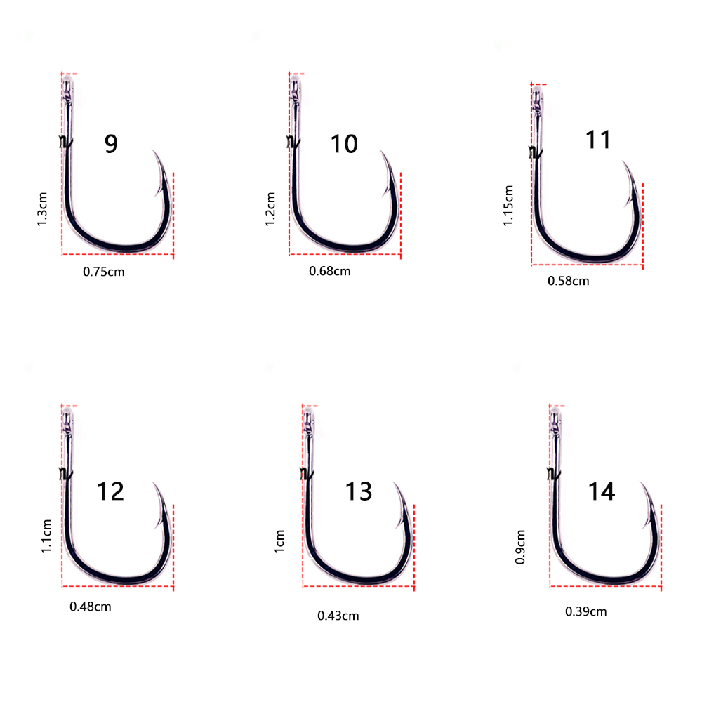 20 unids/lote Iseama 1/0 # -14 - Fishing Hook Assortment reseña y precio